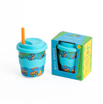 Load image into Gallery viewer, Chino Club Kids Keep Cup &amp; Straw 8oz - Dinosaurs &amp; Monster Trucks
