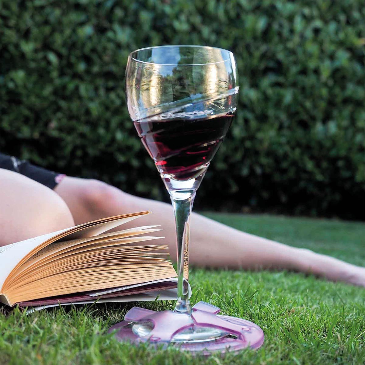 Glass On The Grass Wine Coasters - Tranquility Purple