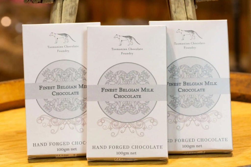 Tasmanian Chocolate Foundry Chocolate Block Milk - Finest Belgian Chocolate