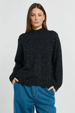 Load image into Gallery viewer, Betty Basics Carlin Knit Sweater - Black
