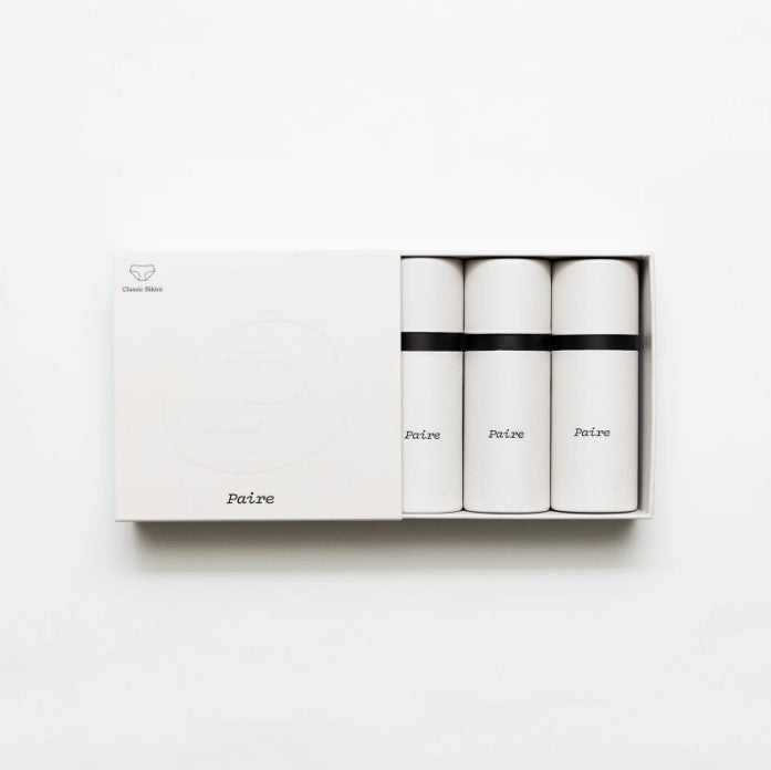 Paire Lipstick Underwear CLASSIC BIKINI Set - Pack of 3 Black [CLR:BLACK SZ:XS-M]