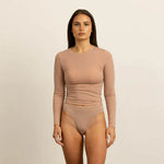 Load image into Gallery viewer, Paire Foundation Thermal LONG SLEEVE - Latte [CLR:LATTE SZ:XS-M]

