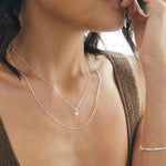 Load image into Gallery viewer, Linda Tahija Hydrangea Necklace - Sterling Silver
