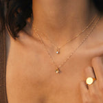 Load image into Gallery viewer, Linda Tahija Hydrangea Necklace -18k Gold
