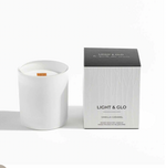 Load image into Gallery viewer, Light &amp; Glo Candle Vanilla Caramel - White
